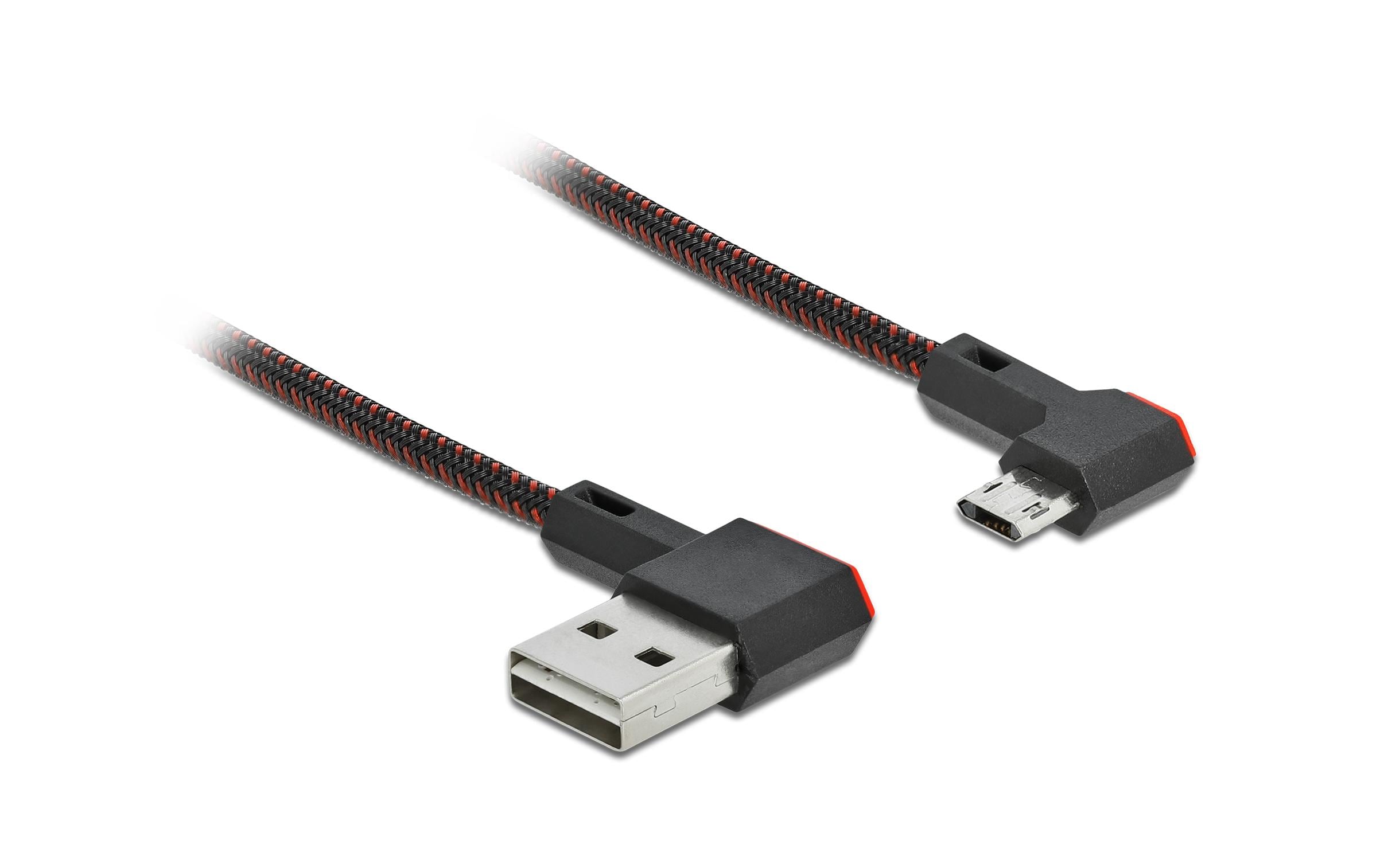 Delock USB2 Kabel A-MicroB gewinkelt, 1.5m