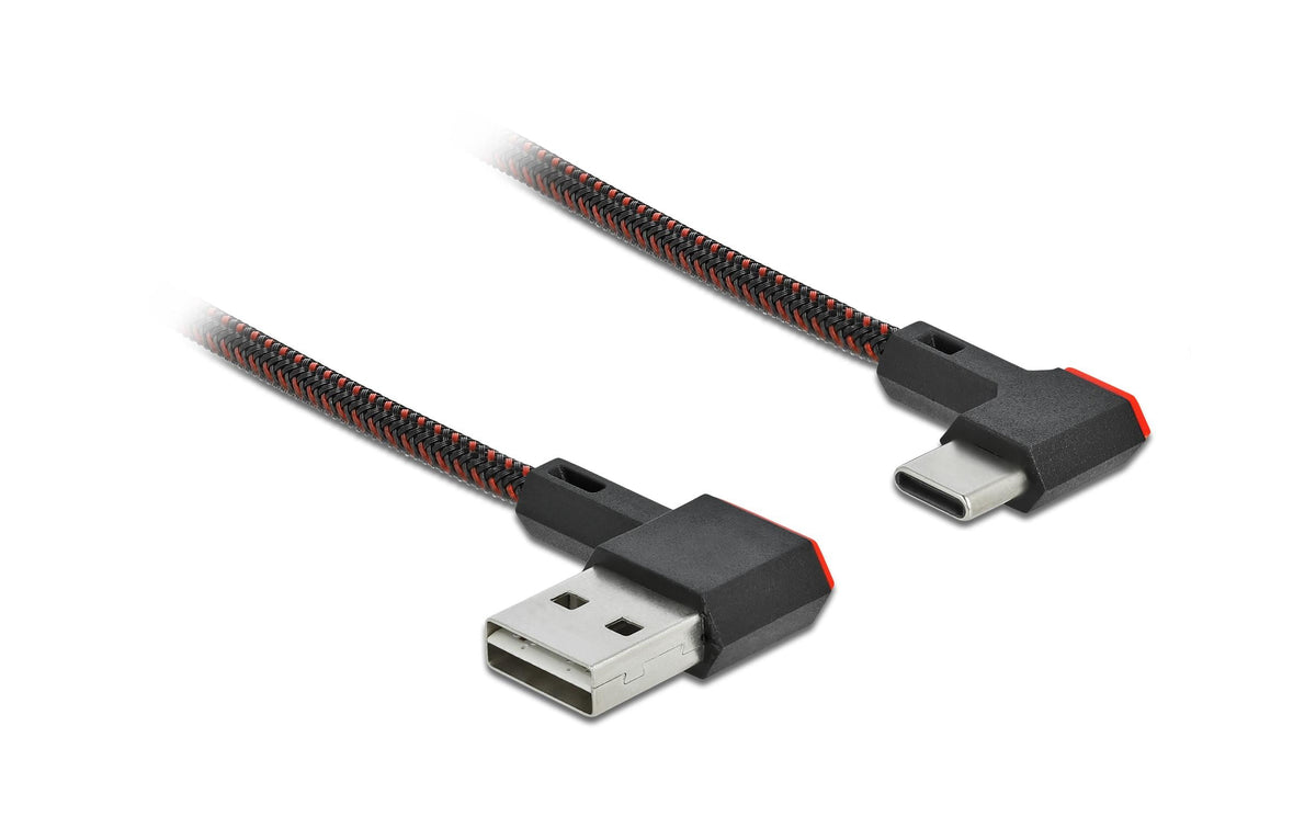 Delock EASY USB2.0-Kabel A-C: 0.2m, schwarz