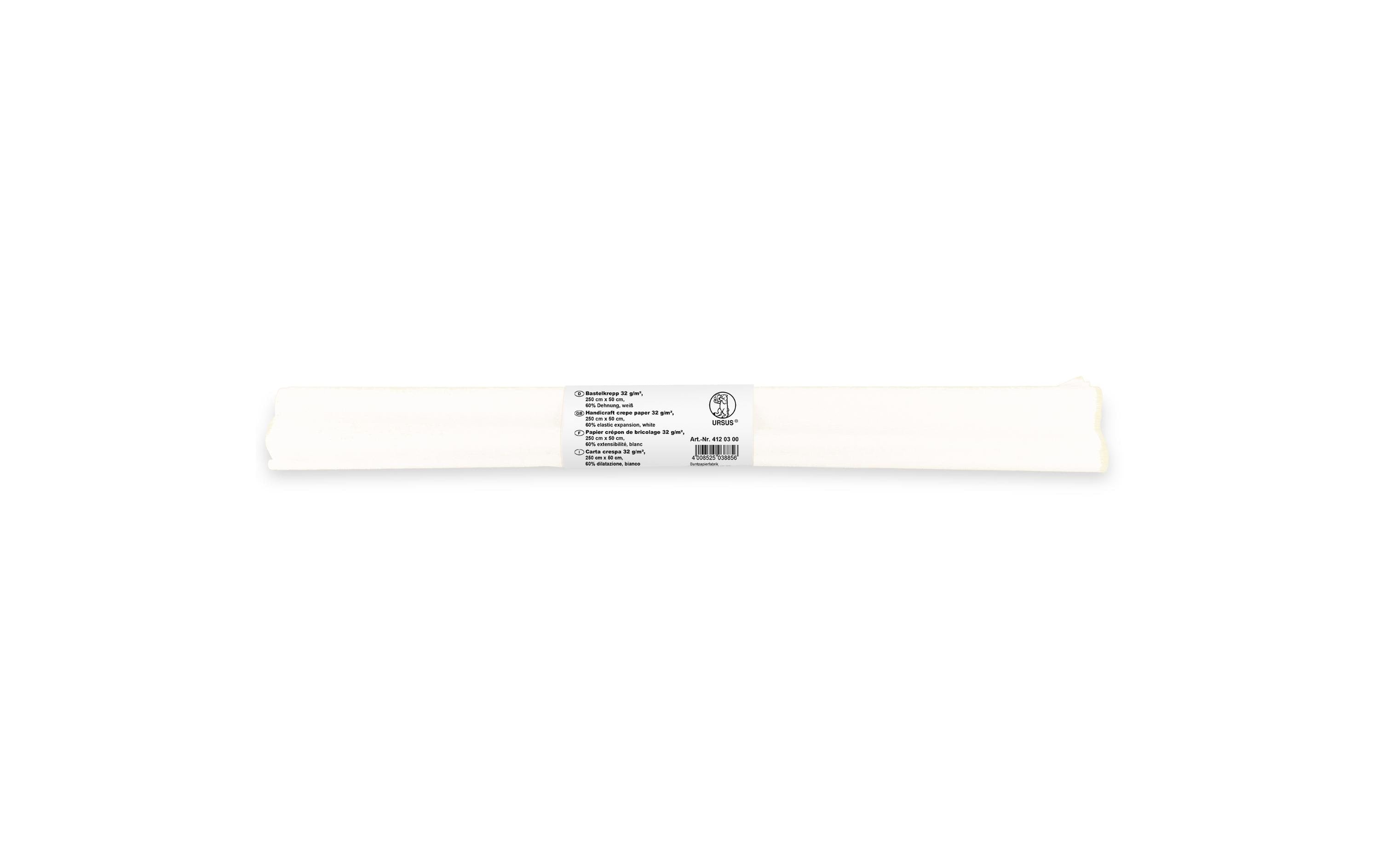 URSUS, Krepppapier 50 cm x 2.5 m, 32 g/m²,
