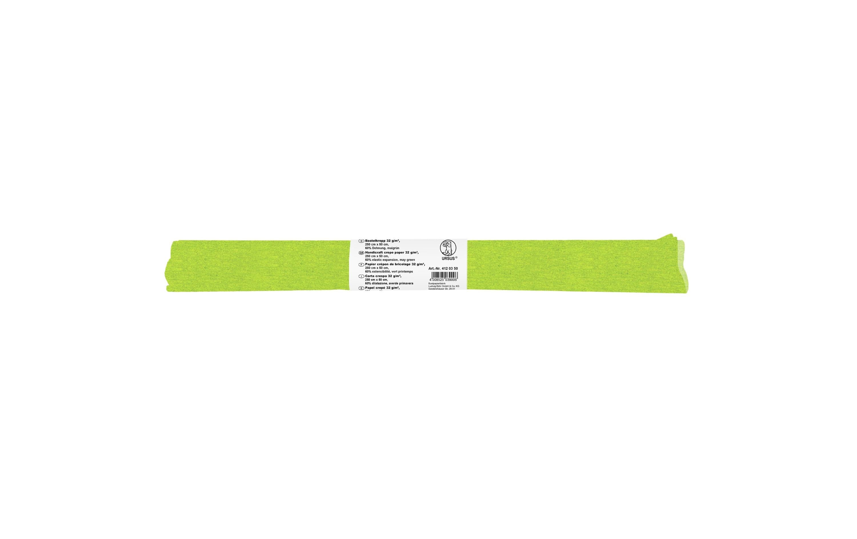 URSUS, Krepppapier 50 cm x 2.5 m, 32 g/m²,