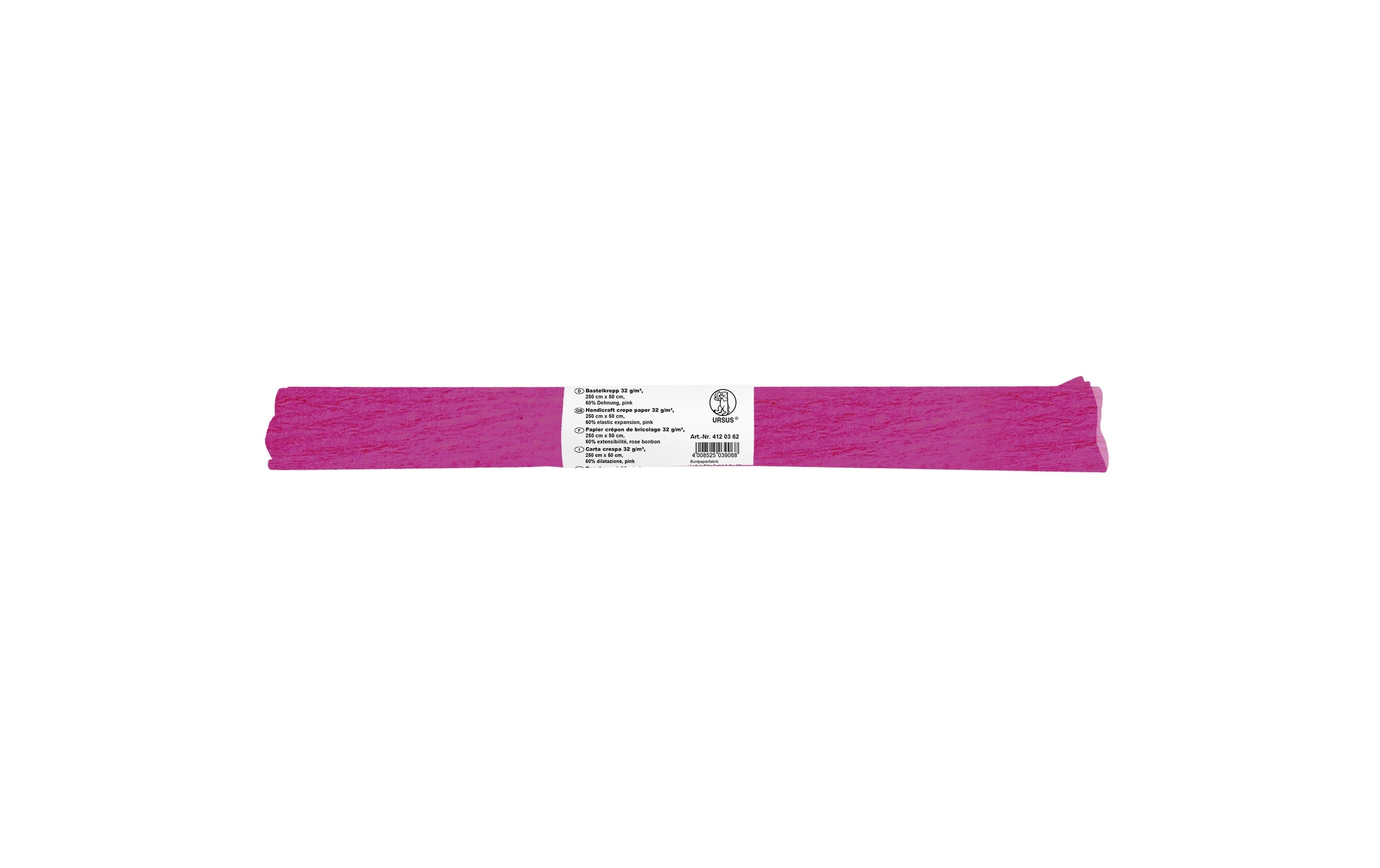 URSUS, Krepppapier 50 cm x 2.5 m, 32 g/m²,