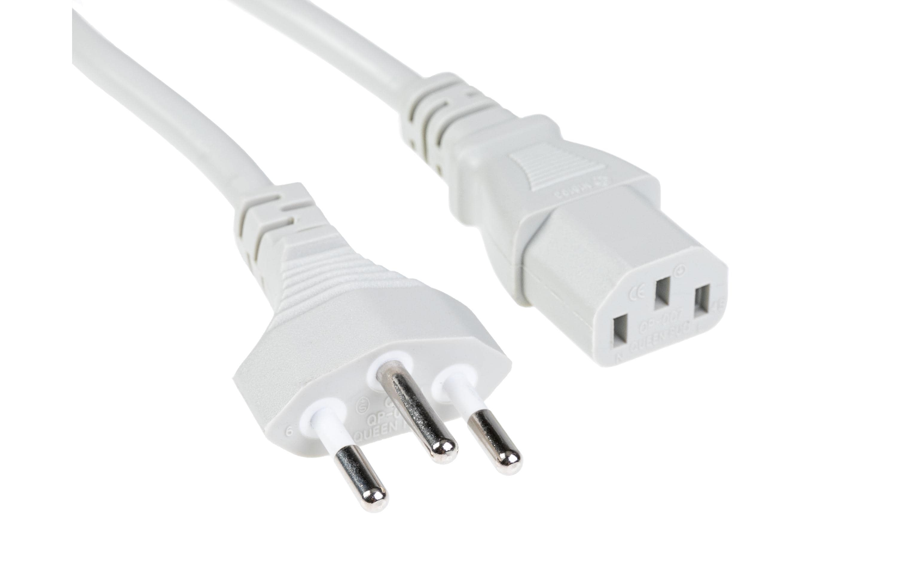 Netzkabel 250V/10A: 3 Meter Grau