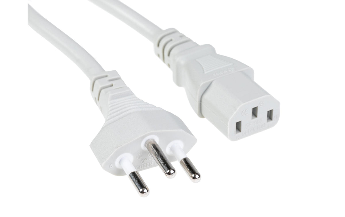 Netzkabel 250V/10A: 3 Meter Grau