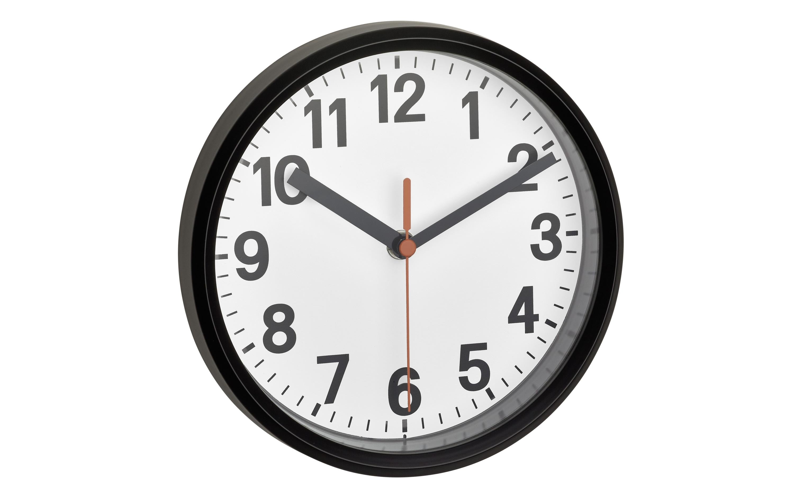 Funk-Wanduhr schwarz weiss