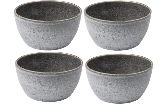 Bitz | Schale 14cm Grau | 4 Stk., D: 14cm, H: 7cm, Stoneware