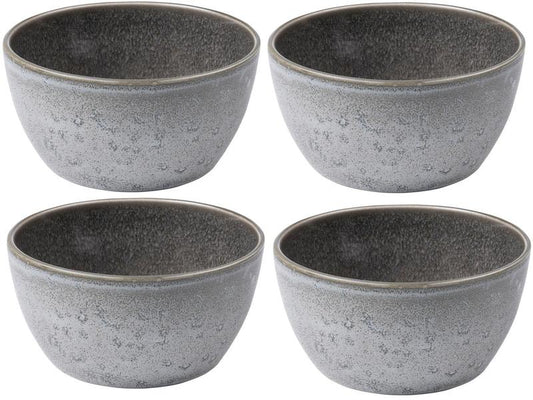 Bitz | Schale 14cm Grau | 4 Stk., D: 14cm, H: 7cm, Stoneware