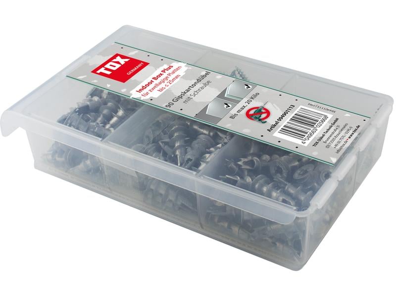 Tox-Dübel | TOX Gipskartondübel - Indoor Box Plus | 180 tlg.