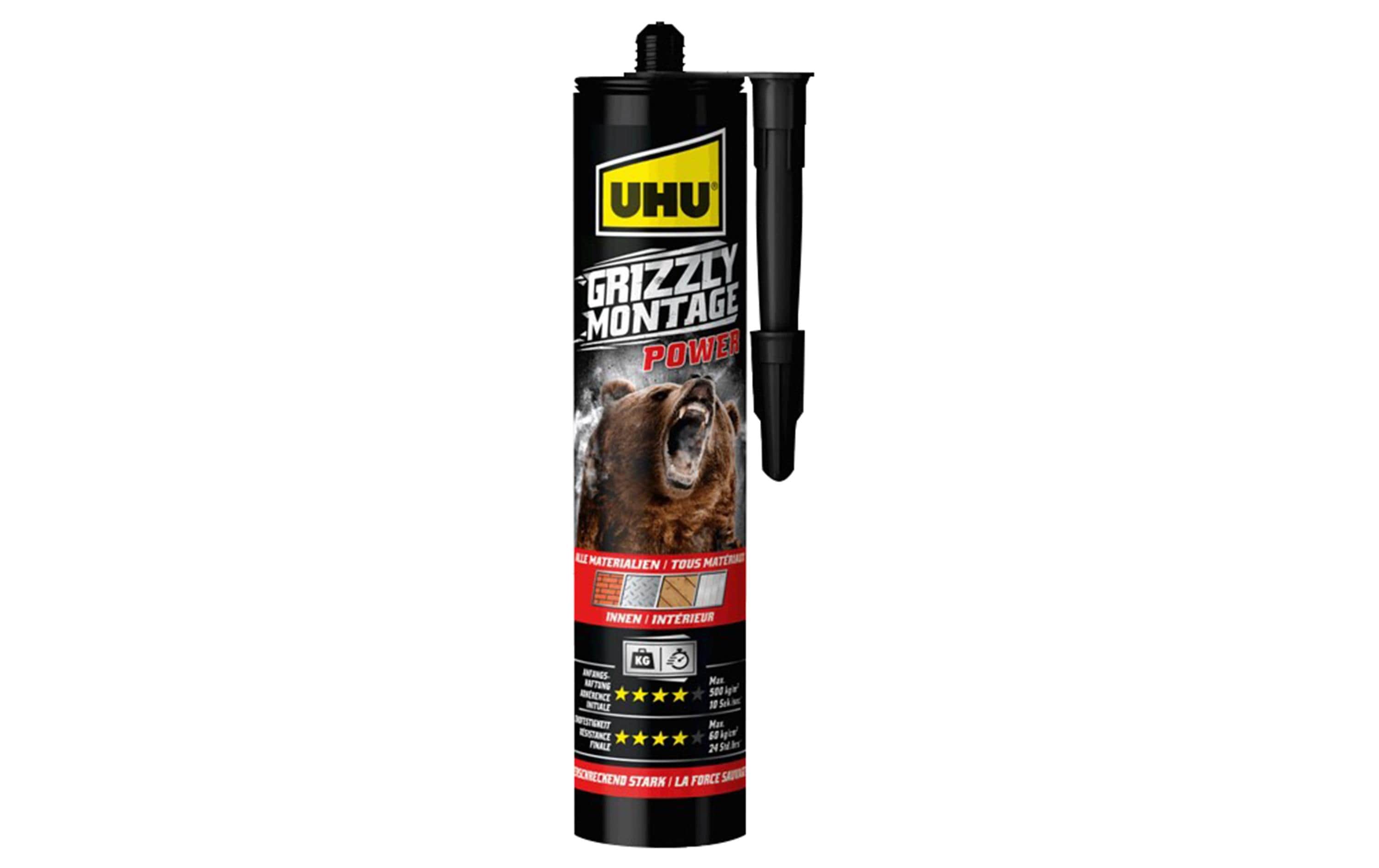 UHU Grizzly Montagekleber Power weiss