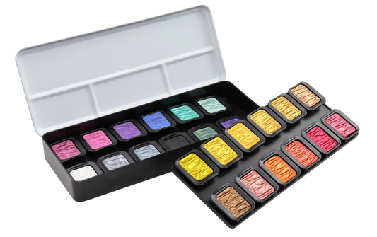 Finetec Aquarellfarbe Perlglanz Colourful