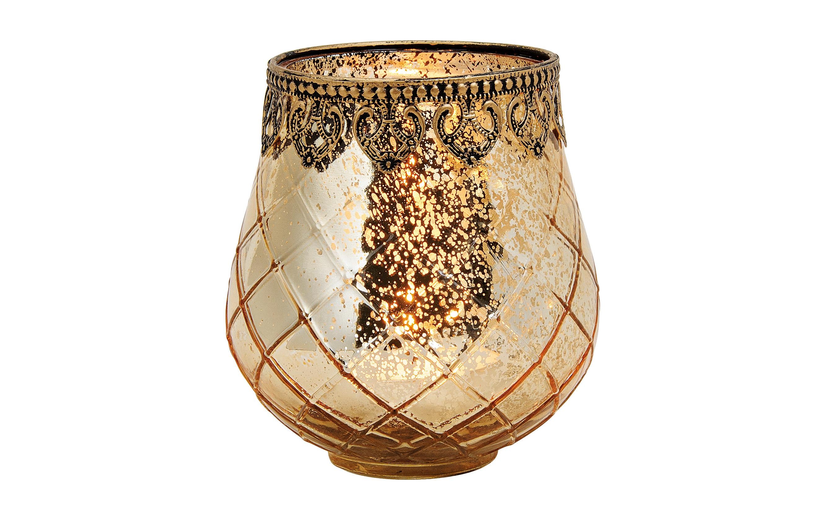 G. Wurm Windlicht Antik, Gold