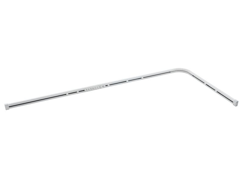 diaqua® | Diaqua Duschvorhangschiene Special Winkel | weiss, 170x75 CM