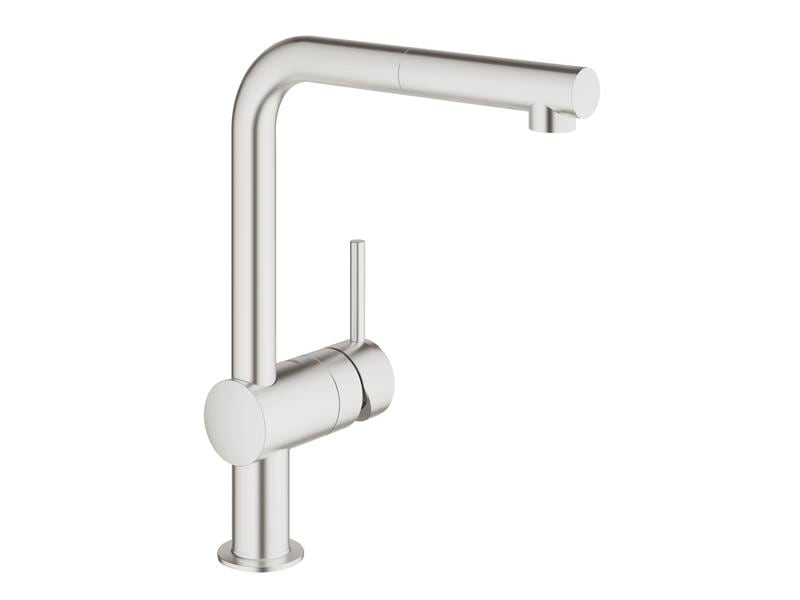 GROHE | Minta OHM sink L-spout extr.mou. | chrom