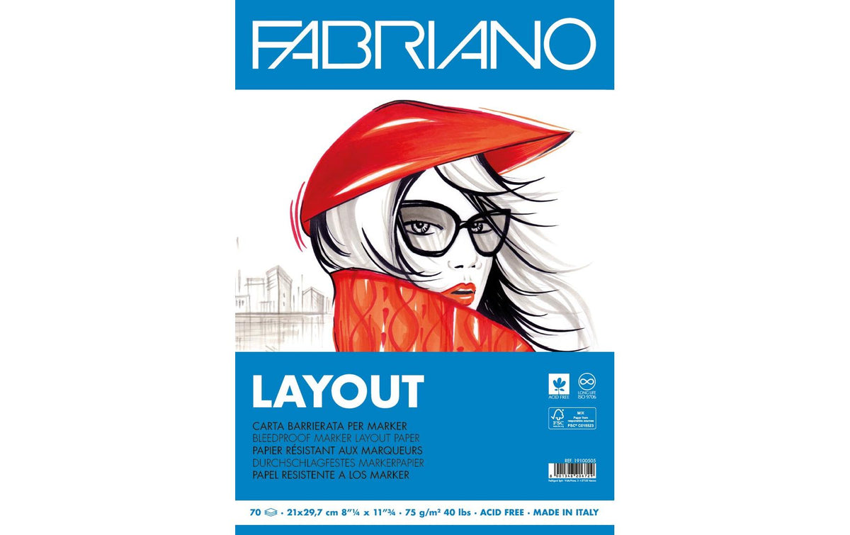 Fabriano Künstlerpapier Layout A4