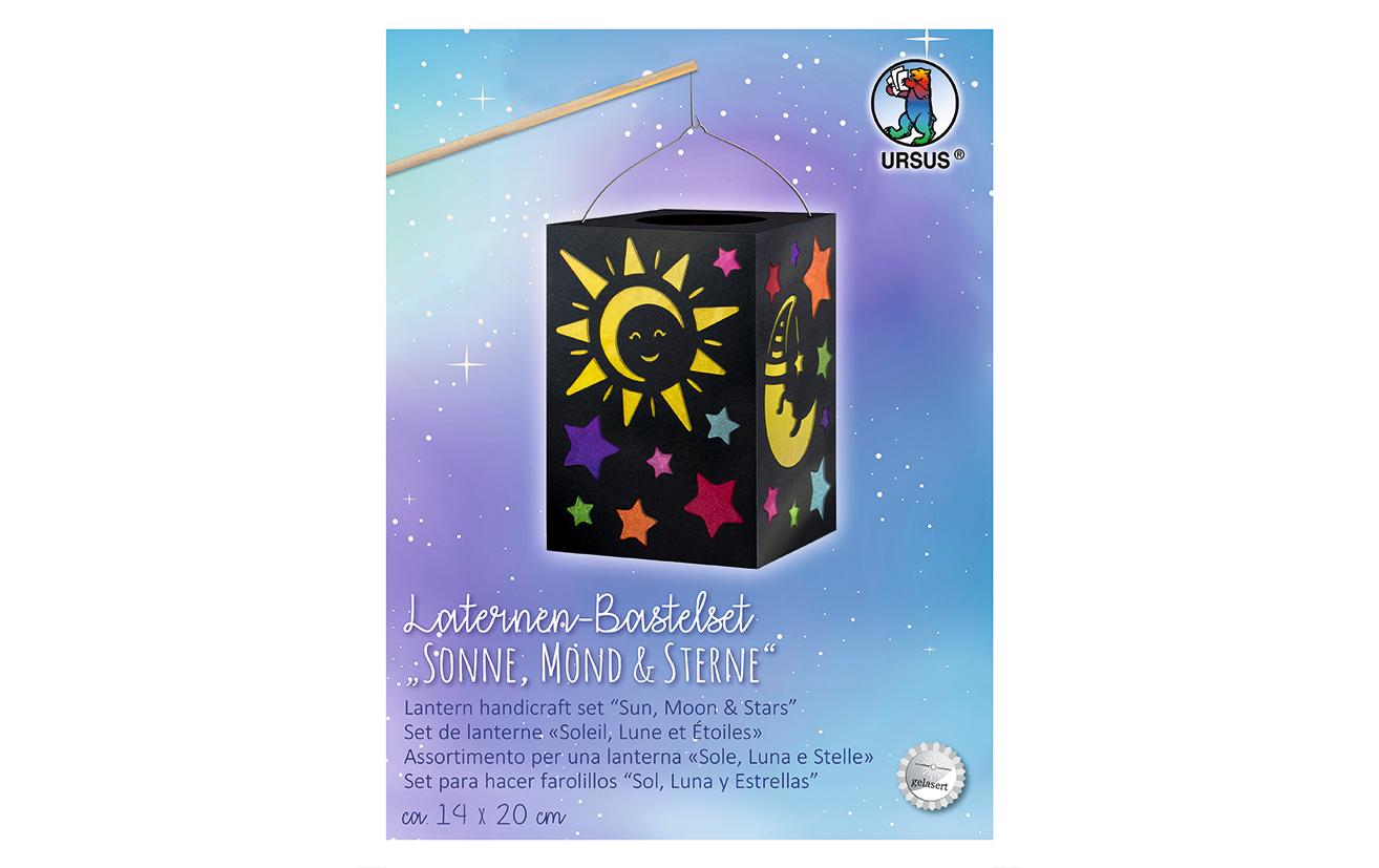 URSUS Laternen-Bastelset Sonne Mond Sterne