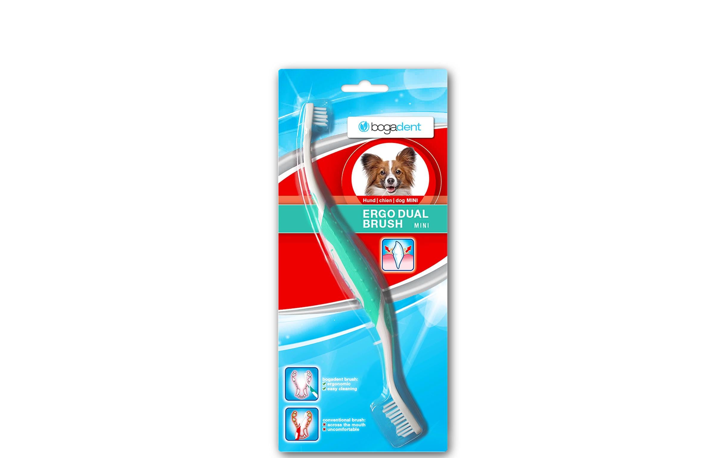 bogadent ERGO DUAL BRUSH Mini Dog