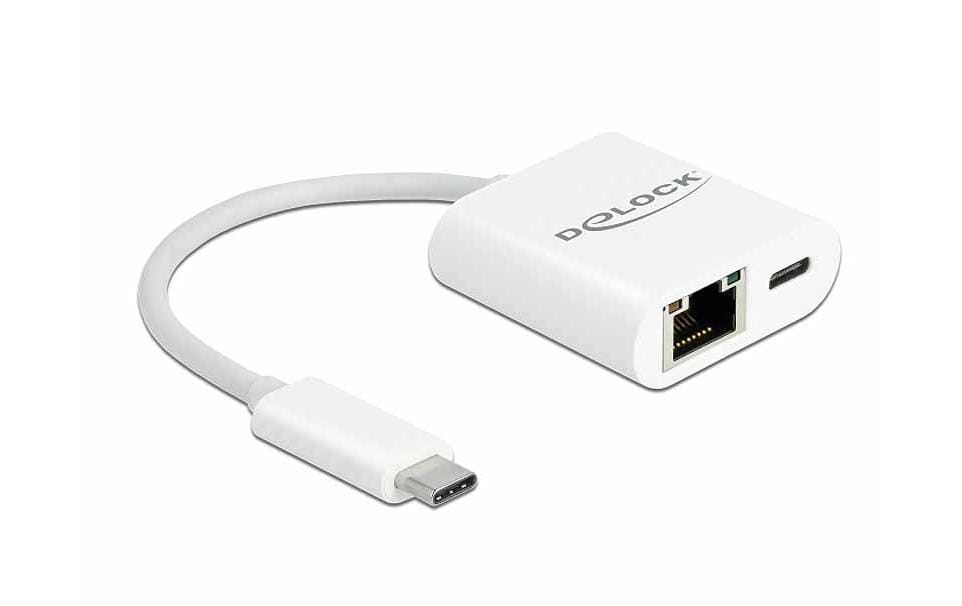 Delock USB Typ-C zu LAN / PD Adapter