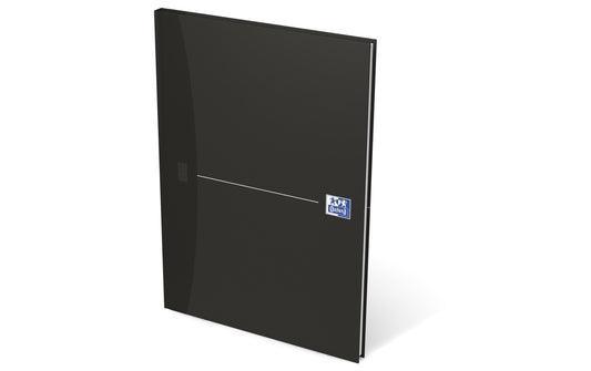 Oxford | gebundenes Notizbuch black | 90g/qm, A4, 96 Seiten, kariert 5mm