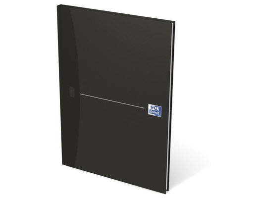 Oxford | gebundenes Notizbuch black | 90g/qm, A4, 96 Seiten, kariert 5mm