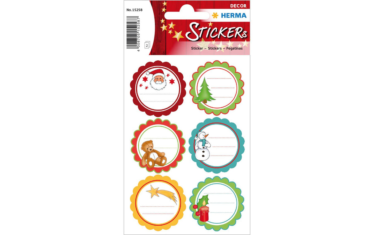 Herma Weihnachtssticker Weihnachtsgrüsse