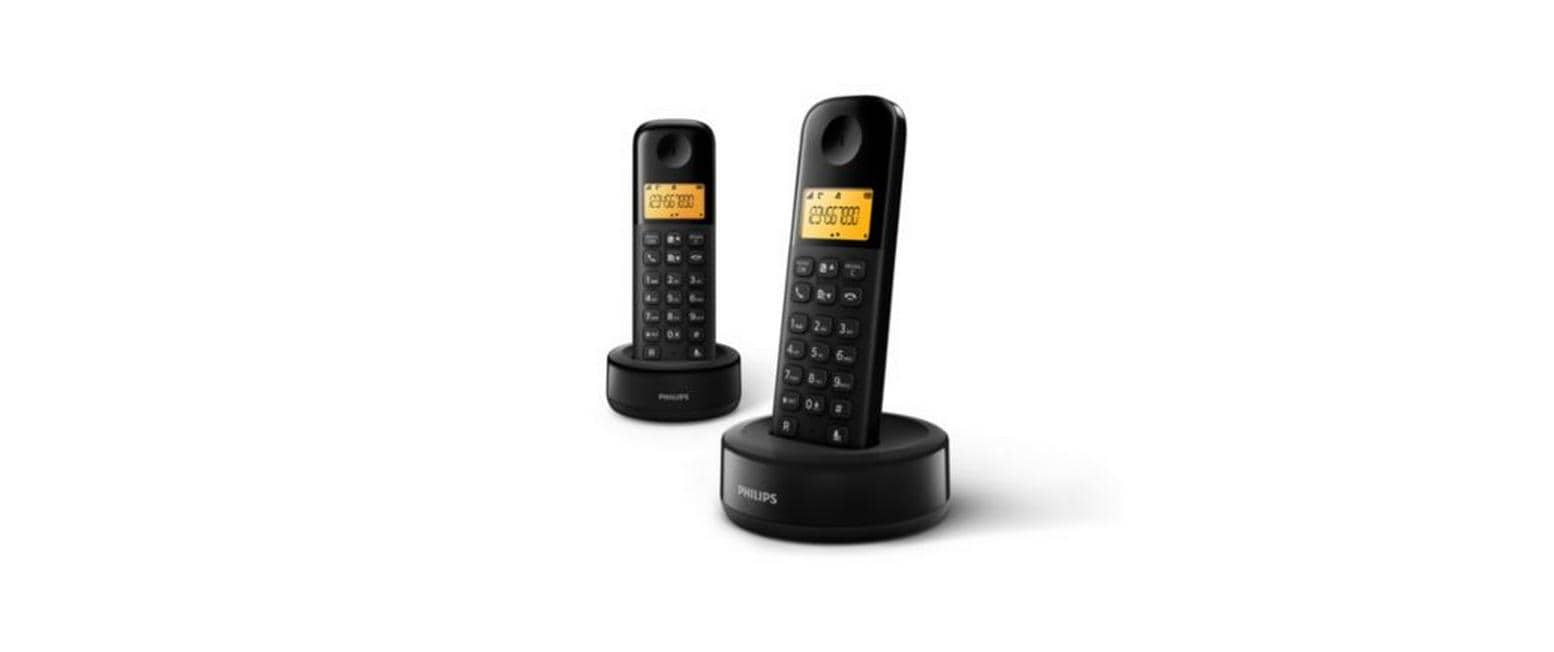 Philips D1602B Schwarz Duo