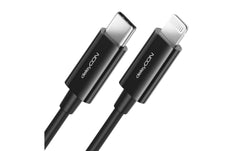 DeleyCON Lightning-USB-C Kabel 2m, schwarz