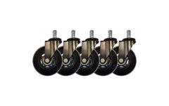 LC-Power, Gaming Stuhlrollen 5er Set Schwar
