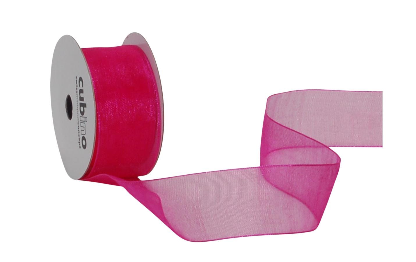 Spyk, Organzaband Organsa 25 mm x 6 m, Pink