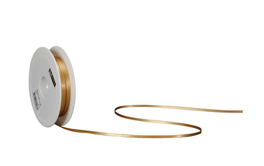 Spyk | Geschenkband Satin | gold, Breite: 3 mm, Länge: 50 m