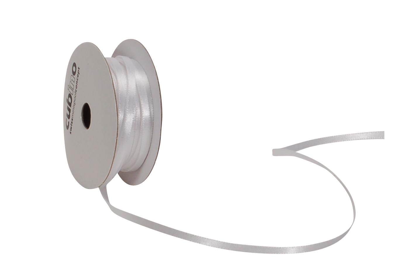 Spyk, Satinband 3 mm x 8 m, Weiss