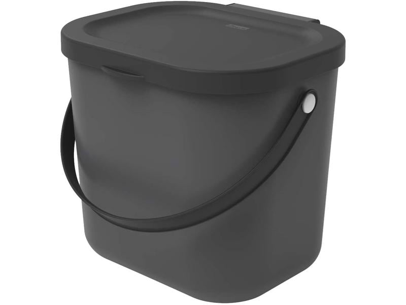 Rotho | Recyclingbehälter 6L Albula | anthrazit, 235x200x208 mm