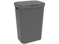 Rotho | Wäschesammler Country | 55 l, Anthrazit