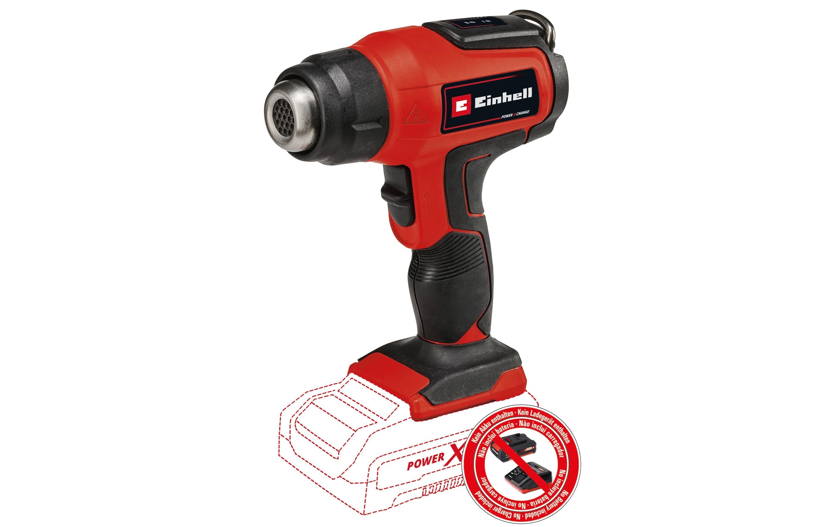 Einhell Akku-Heissluftpistole TE-HA 18 Li