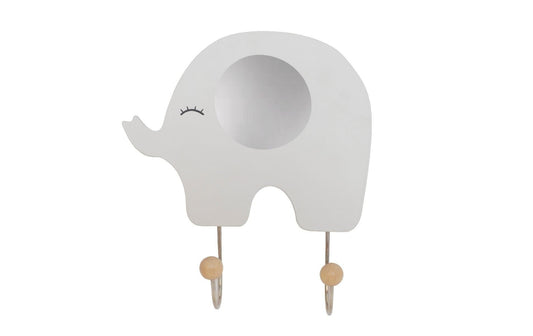 Jabadabado | Garderobe Elefant | grau 17x18cm