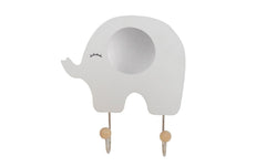 Jabadabado | Garderobe Elefant | grau 17x18cm