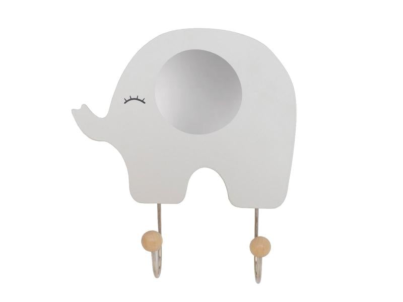 Jabadabado | Garderobe Elefant | grau 17x18cm