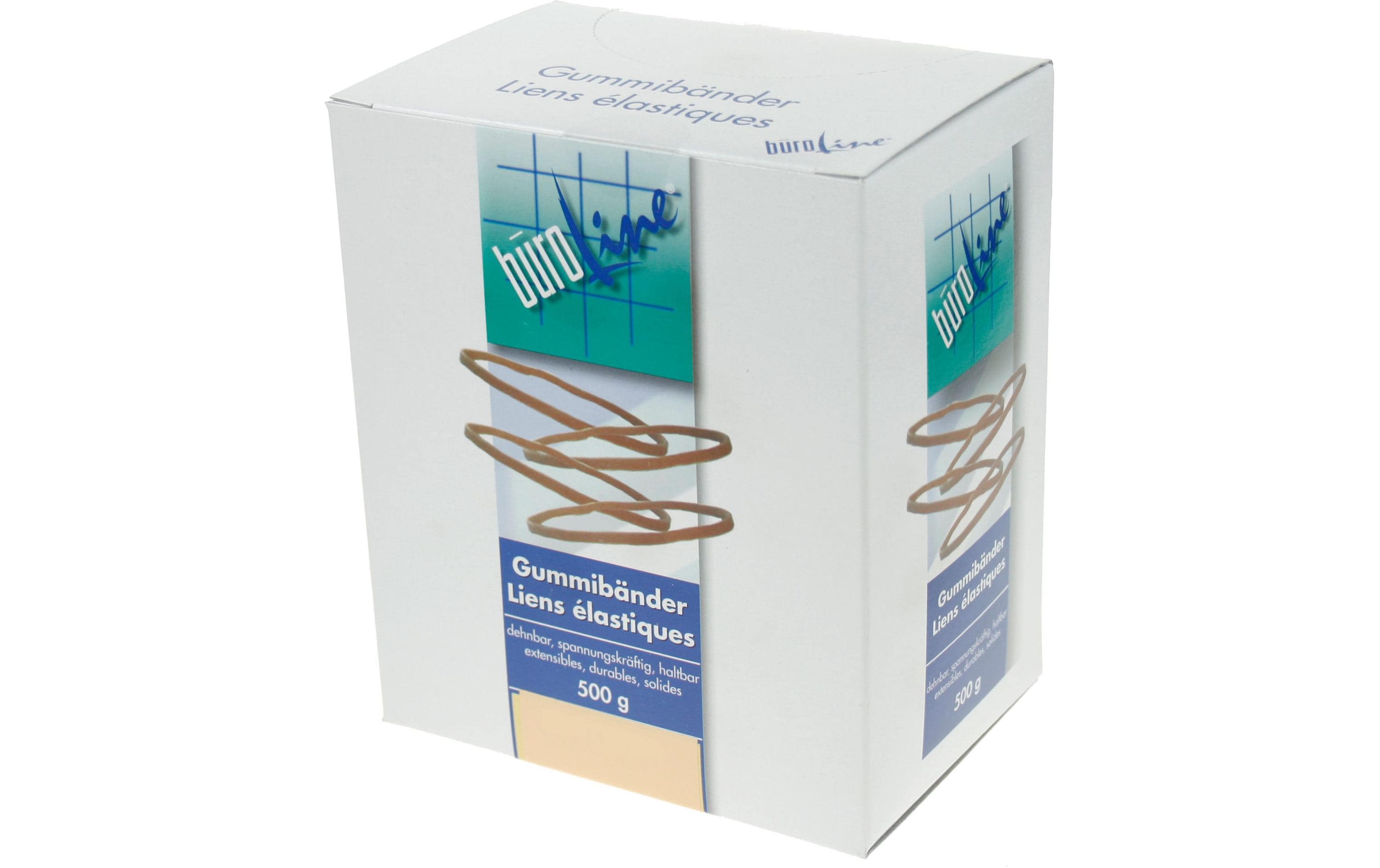 Büroline Gummibänder 3 mm x 90 mm braun