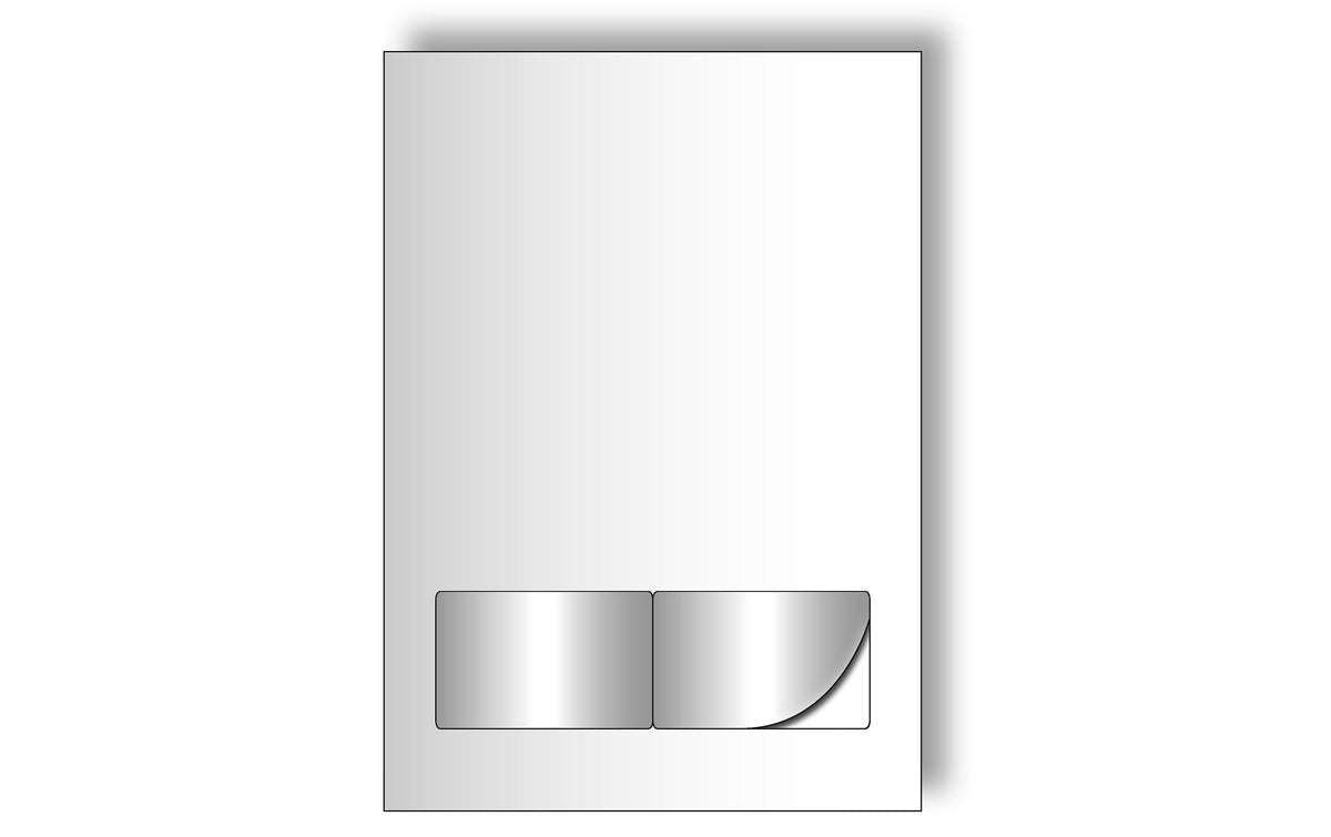 Dataform Butterflykarten weiss A4