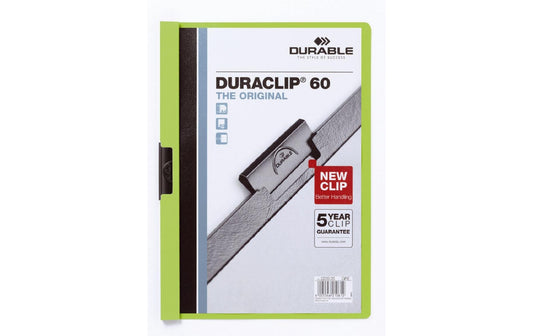DURABLE, Klemmhefter Duraclip 60 A4, Grün