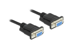 Delock, Anschlusskabel Nullmodem RS-232 DB9