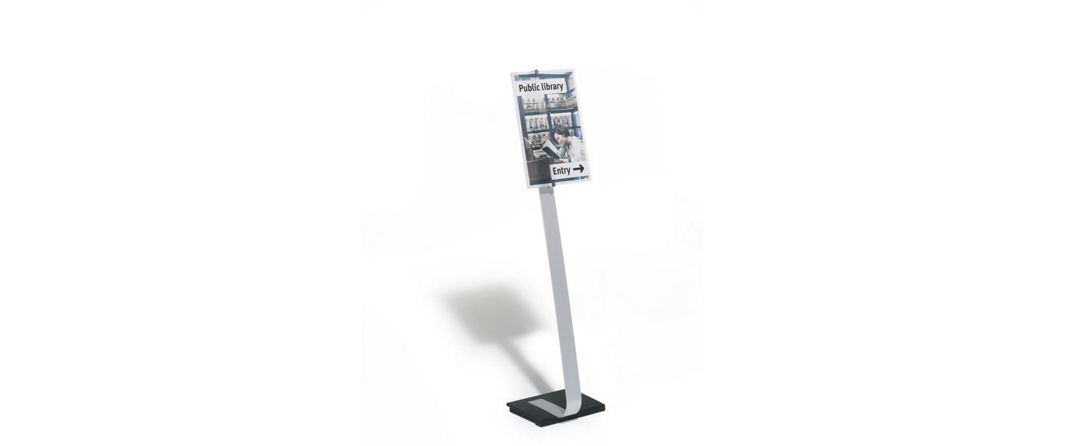 Durable Bodenständer Crystal Sign A3