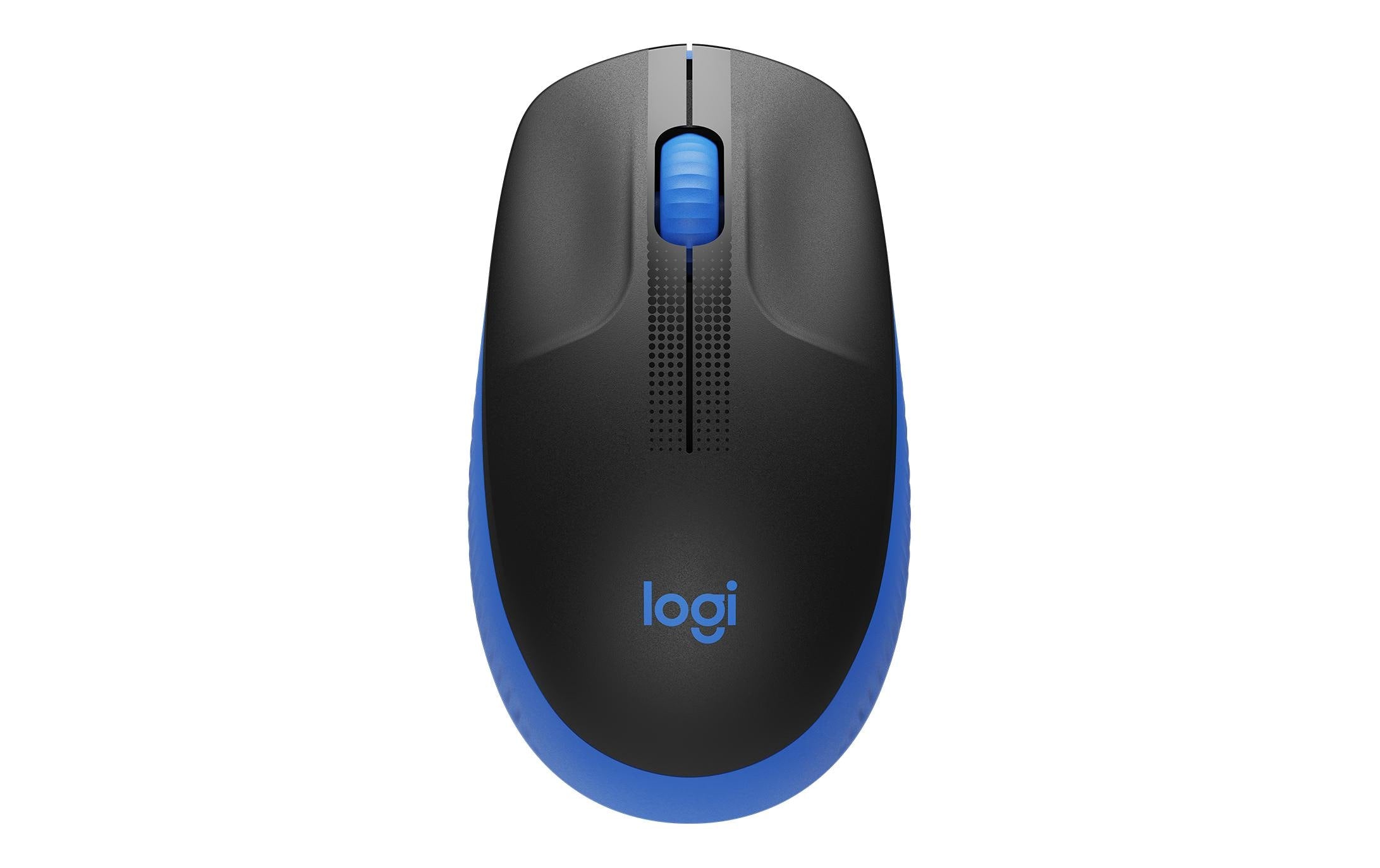 Logitech, Maus M190 Blau/Schwarz, kabellos