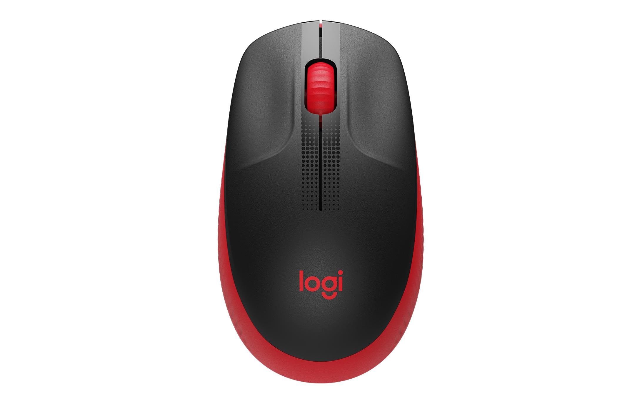 Logitech, Maus M190 Rot/Schwarz, kabellos
