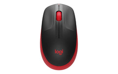 Logitech, Maus M190 Rot/Schwarz, kabellos