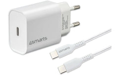 4smarts | Wall Charger VoltPlug PD 20W+Kabel | USB-C zu USB-C Kabel