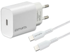 4smarts | Wall Charger VoltPlug PD 20W+Kabel | USB-C zu USB-C Kabel
