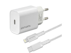 4smarts | Wall Charger VoltPlug PD 20W+Kabel | mit 1,5m Lightning Kabel