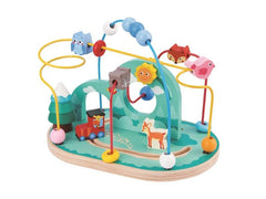 Spielba Holzspielwaren | Spielba Motorikschleife Wald | 20x30x22