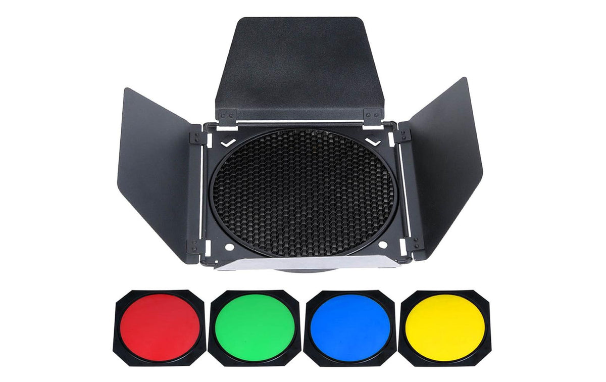 Godox BD07, Barndoor und Gel-Filter