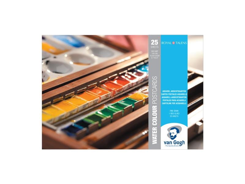Van Gogh | Aquarellpapier Postkarten A6 weiss | 300g/m2, 25 Stk., 100% Zellulose