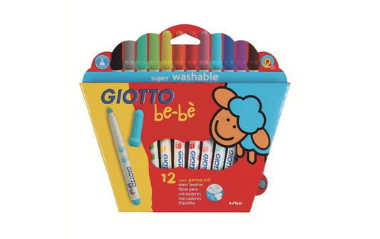 Giotto, Filzstift be-bé 12 Stück, Mehrfarbi